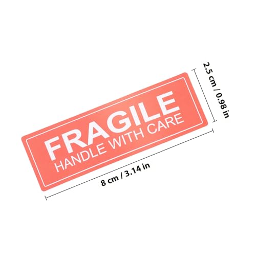NOLITOY 2 Rollen Fragile Warning Versandaufkleber Selbstklebende Shipping Care Sticker Papieretiketten für Kartons Pakete Glas Metall Stark Haftend Vielseitig Verwendbar Zuverlässig und von NOLITOY
