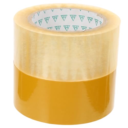 NOLITOY 2 Rollen Transparentes Paketklebeband Stark Haftendes Klebeband Für Kartonversiegelung Und Expresspakete Strapazierfähiges Verpackungsband Für Haushalt Und Büro von NOLITOY