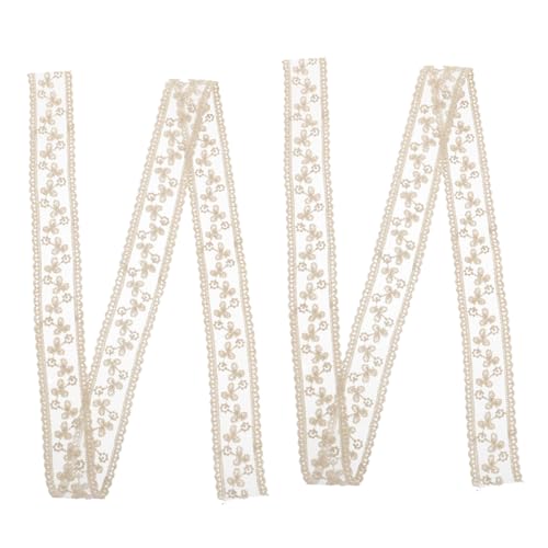 NOLITOY 2 STÜCK Besticktes Schleifenband in Beige DIY Bastelband für Partydekoration Geschenkverpackung und Haarschmuck Langlebiges Material Vielseitig Einsetzbar für Kreative NOLITOY 2 STÜCK Besticktes Schleifenband in Beige DIY Bastelband für Partydekoration Geschenkverpackung und Haarschmuck Langlebiges Material Vielseitig Einsetzbar für Kreative von NOLITOY