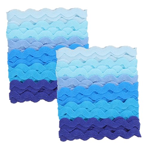 NOLITOY 2 STÜCK Teiliges Wellenkantenband Bunt Einfache Wellenförmige Fransen Dekoratives Nähband für Geschenkverpackung DIY Basteln Party und Wohnaccessoires NOLITOY 2 STÜCK Teiliges Wellenkantenband Bunt Einfache Wellenförmige Fransen Dekoratives Nähband für Geschenkverpackung DIY Basteln Party und Wohnaccessoires von NOLITOY