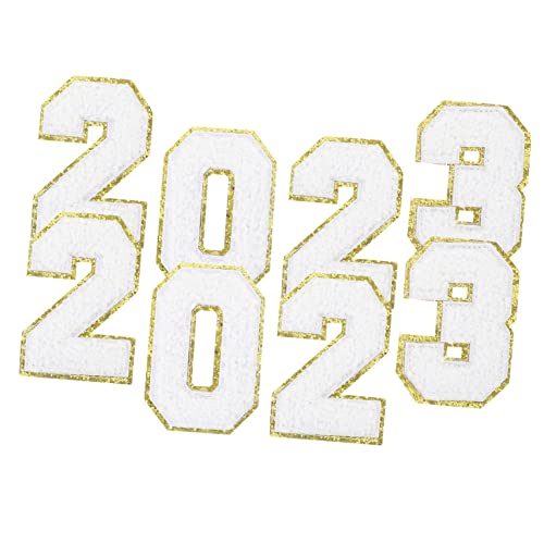 NOLITOY 2 Sätze Applikation Nähen Rechteckig Stichworte Flicken Für Kleidung Kleiderflicken Patch Hallo Stickerei Baumwolle Flecken Zahlen Bestickt Name Bügeleisen Weiß Polyester von NOLITOY