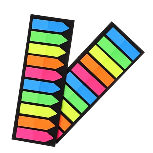 NOLITOY 2 Sätze Sticky Index Tabs Selbstklebende Markierungspfeile für Bücher und Notizen Wiederverwendbare Fluoreszierende Seitenmarker in Farben Praktisch für Klassifizierung Studium NOLITOY 2 Sätze Sticky Index Tabs Selbstklebende Markierungspfeile für Bücher und Notizen Wiederverwendbare Fluoreszierende Seitenmarker in Farben Praktisch für Klassifizierung Studium von NOLITOY