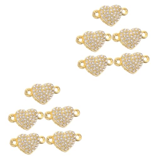 NOLITOY 2 Sätze Teiliges Herz Magnetverschluss Für Diy Schmuck Glänzende Herzform Für Armbänder Und Einfach Anzulegen Und Abzunehmen Für Kreative Projekte 5 Stücke * 2 NOLITOY 2 Sätze Teiliges Herz Magnetverschluss Für Diy Schmuck Glänzende Herzform Für Armbänder Und Einfach Anzulegen Und Abzunehmen Für Kreative Projekte 5 Stücke * 2 von NOLITOY