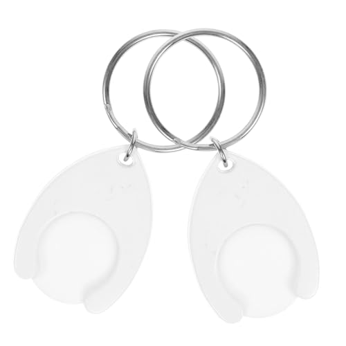 NOLITOY 2 Stück Einkaufswagen-jetons, Kleine Münzhalter, Ornamente Für Schlüsselanhänger, Hängende Ornamente NOLITOY 2 Stück Einkaufswagen-jetons, Kleine Münzhalter, Ornamente Für Schlüsselanhänger, Hängende Ornamente von NOLITOY