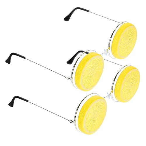 NOLITOY 2 Stück Gläser Tropische Strand Sommerparty-brille Luau Partybrille Obst- Brillen Für Fotoautomaten Damen Streamer Lustige Brille Rave Yellow NOLITOY 2 Stück Gläser Tropische Strand Sommerparty-brille Luau Partybrille Obst- Brillen Für Fotoautomaten Damen Streamer Lustige Brille Rave Yellow von NOLITOY