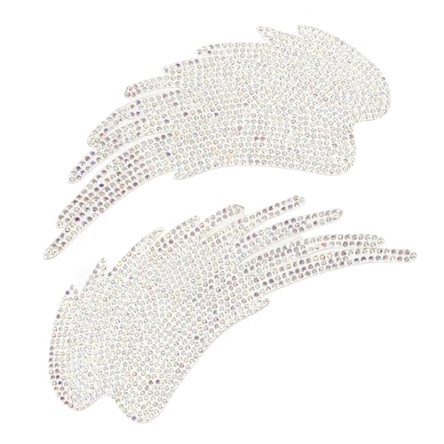 NOLITOY 2 Stück Glitzer Flügel Aufnäher mit Strasssteinen Hotfix Bügelbild Pailletten Applikation für Kleidung DIY Basteln Engelsflügel für Textilien Erwachsene Patch zum Aufbügeln NOLITOY 2 Stück Glitzer Flügel Aufnäher mit Strasssteinen Hotfix Bügelbild Pailletten Applikation für Kleidung DIY Basteln Engelsflügel für Textilien Erwachsene Patch zum Aufbügeln von NOLITOY