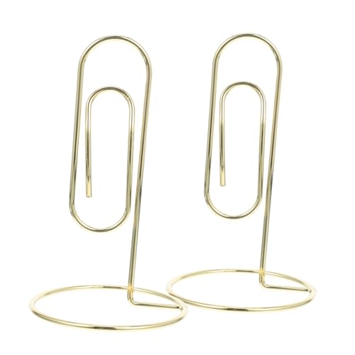 NOLITOY 2 Stück Goldene Metallkartenhalter Kreative Tischnummernhalter und Memo Clips für Notizen Fotos und Visitenkarten Bürozubehör für Hochzeiten und Veranstaltungen NOLITOY 2 Stück Goldene Metallkartenhalter Kreative Tischnummernhalter und Memo Clips für Notizen Fotos und Visitenkarten Bürozubehör für Hochzeiten und Veranstaltungen von NOLITOY