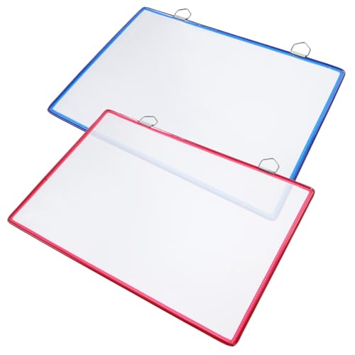 NOLITOY 2 Stück Hängende Wand Organizer für Aktenordner Transparente Dokumententaschen in Blau und Rot Robuste Aufbewahrungstaschen für Büro Schule und Zuhause NOLITOY 2 Stück Hängende Wand Organizer für Aktenordner Transparente Dokumententaschen in Blau und Rot Robuste Aufbewahrungstaschen für Büro Schule und Zuhause von NOLITOY