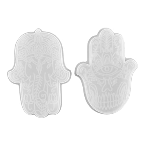 NOLITOY 2 Stück Hand Silikonform DIY Epoxidharz Gießform Flexible Wiederverwendbare Bastelform für Harz Schmuckherstellung und Dekoration von NOLITOY