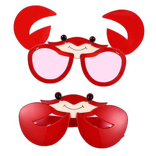 NOLITOY 2 Stück Krabbenförmige Sonnenbrillen Lustige Partybrillen für Hawaii Feiern Fotorequisiten für Erwachsene für Kostümpartys und Strandveranstaltungen NOLITOY 2 Stück Krabbenförmige Sonnenbrillen Lustige Partybrillen für Hawaii Feiern Fotorequisiten für Erwachsene für Kostümpartys und Strandveranstaltungen von NOLITOY