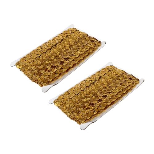 NOLITOY 2 Stück Pailletten Spitzenborte für DIY Dekorationen Breites Glitzerndes Band Hochwertigem Material für Kleidung Kostüme und Handwerksprojekte für Bühnenzubehör NOLITOY 2 Stück Pailletten Spitzenborte für DIY Dekorationen Breites Glitzerndes Band Hochwertigem Material für Kleidung Kostüme und Handwerksprojekte für Bühnenzubehör von NOLITOY