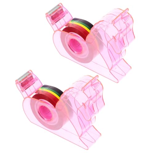 NOLITOY 2 Stück Praktischer Klebeband Abroller mit Cutter Kompakter Tape Dispenser aus Robustem Modernes Schreibtisch Zubehör für Büro und Zuhause Einfaches Abrollen und Schneiden NOLITOY 2 Stück Praktischer Klebeband Abroller mit Cutter Kompakter Tape Dispenser aus Robustem Modernes Schreibtisch Zubehör für Büro und Zuhause Einfaches Abrollen und Schneiden von NOLITOY