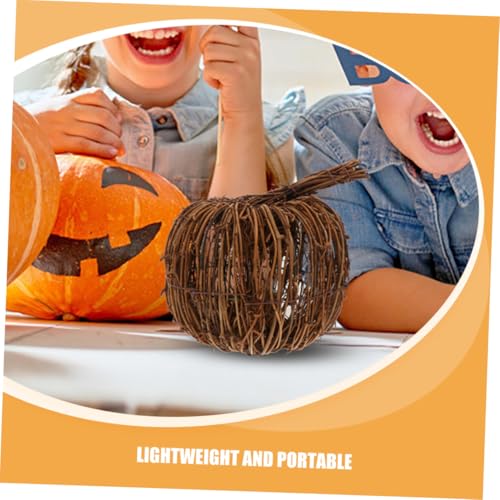 NOLITOY 2 Stück Rattan Kürbis Dekoration Handgefertigt Wiederverwendbar Leicht für Halloween Herbst Tischdeko Wohnzimmer und Outdoor Feier NOLITOY 2 Stück Rattan Kürbis Dekoration Handgefertigt Wiederverwendbar Leicht für Halloween Herbst Tischdeko Wohnzimmer und Outdoor Feier von NOLITOY