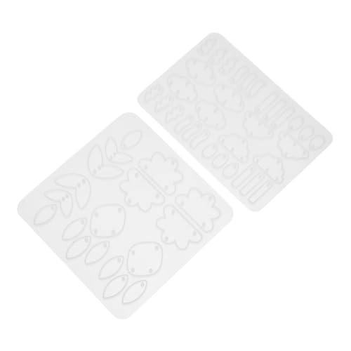 NOLITOY 2 Stück Schmuck Silikonform für Anhänger und Wolke Flexible Diy Ohrschmuck Form Einfache Handhabung Kompatibel mit Epoxidharz für Handgefertigte Schmuckstücke von NOLITOY