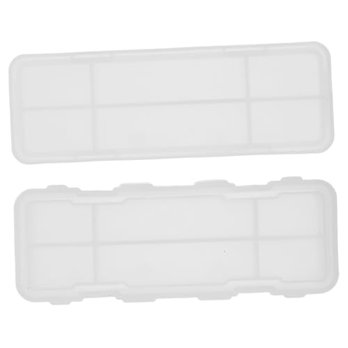NOLITOY 2 Stück Silikonform Teilig Stifthalter Gießform Wiederverwendbar Epoxidharz Form Stiftbox DIY Kreativ Langlebig Praktisch für Büro und Zuhause von NOLITOY