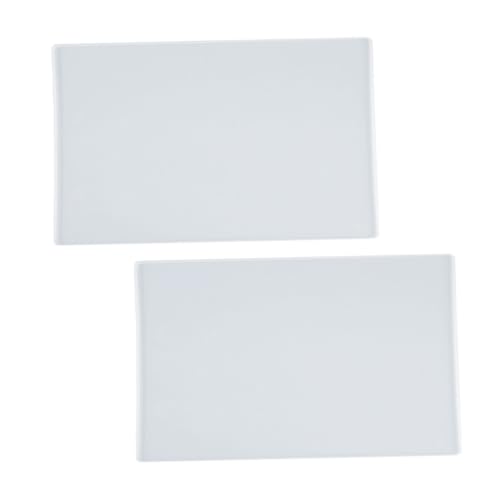 NOLITOY 2 Stück Silikonform Tischset Wiederverwendbar Flexibel für DIY Epoxidharz Gießform Schreibunterlage Platzset Gussform Praktische Rutschfeste Unterlage von NOLITOY