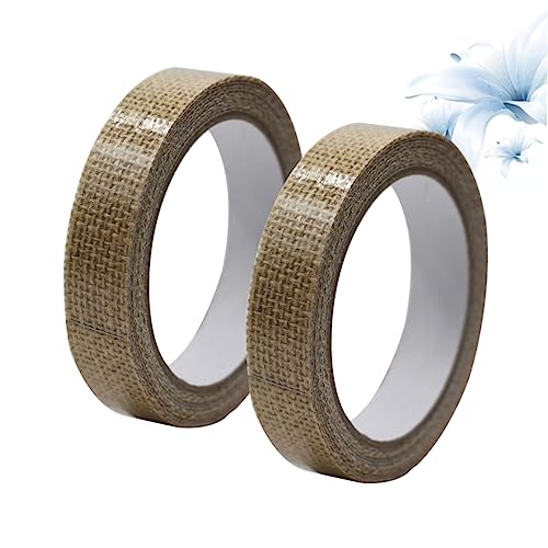 NOLITOY 2 Stück Stoffband Maskierung Abdeckband Juteband hessisch Klebeband Nähen Washi-Tape aus Stoff Sammelalbum liefert Vintage-Scrapbooking-Washi-Tape Journaling Tape Boho-Washi-Tape von NOLITOY