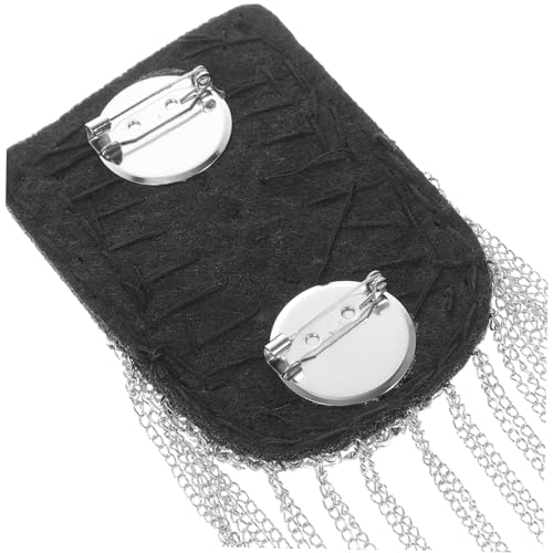 NOLITOY 2 Stück Strass Schulterklappen mit Quaste Vintage Epaulet Kostüm Zubehör für Damen und Herren Modische Schulterarmdekoration Sichere und Langlebige Applikation von NOLITOY