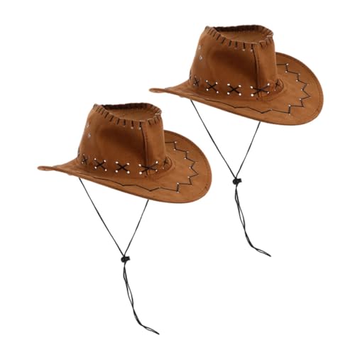 NOLITOY 2 Stück Teiliges Cowboyhut mit Verstellbarem Kinnriemen Atmungsaktives Western Fedora mit Breiter Krempe Komfortabel und Modisch für Jungen Mädchen Karneval Halloween Party NOLITOY 2 Stück Teiliges Cowboyhut mit Verstellbarem Kinnriemen Atmungsaktives Western Fedora mit Breiter Krempe Komfortabel und Modisch für Jungen Mädchen Karneval Halloween Party von NOLITOY