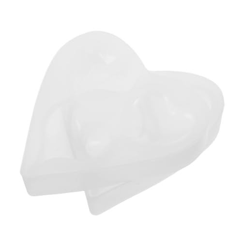 NOLITOY 2 Stück Teiliges Herz Silikonform Fach Kavitäten Epoxidharz Gießform Hitzebeständig Wiederverwendbar für Diy Geschenke zu Valentinstag und Muttertag von NOLITOY