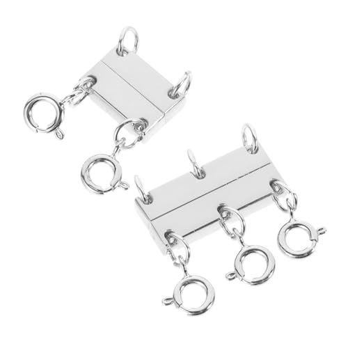 NOLITOY 2 Stück Teiliges Schmuckverbinder für Mehrlagige Halsketten und Armbänder Magnetische Verschlüsse in Platinfarben DIY Schmuckherstellung Einfach zu Bedienen Hautfreundlich NOLITOY 2 Stück Teiliges Schmuckverbinder für Mehrlagige Halsketten und Armbänder Magnetische Verschlüsse in Platinfarben DIY Schmuckherstellung Einfach zu Bedienen Hautfreundlich von NOLITOY