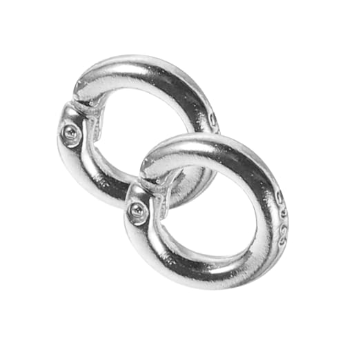 NOLITOY 2 Stück Teiliges Silber Biegeringe Schmuckherstellung DIY Metallringe für Armband Halskette Basteln Langlebige Verformungsbeständige Schmuckverbinder NOLITOY 2 Stück Teiliges Silber Biegeringe Schmuckherstellung DIY Metallringe für Armband Halskette Basteln Langlebige Verformungsbeständige Schmuckverbinder von NOLITOY