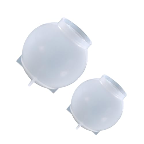 NOLITOY 2 Stück Teiliges Silikon Resin Gießform Kugelform Langlebig Leicht zu Reinigen Wiederverwendbar für DIY Kristallharz Schmuck und Wohnkultur NOLITOY 2 Stück Teiliges Silikon Resin Gießform Kugelform Langlebig Leicht zu Reinigen Wiederverwendbar für DIY Kristallharz Schmuck und Wohnkultur von NOLITOY