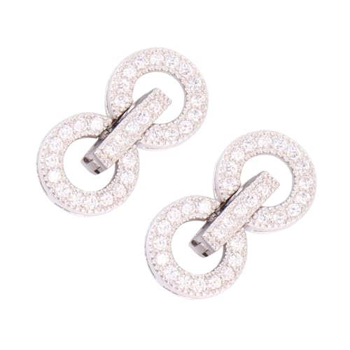 NOLITOY 2 Stück Teiliges Sterling Silber Kettenverschluss DIY Schmuckverschluss für Armband und Halskette Feine Verarbeitung Geeignet für Persönliche Schmuckherstellung und Bastelprojekte von NOLITOY