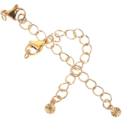 NOLITOY 2 Stück Verlängerungskette für Schmuckherstellung DIY Halsketten Armbänder Vielseitig Einsetzbar Goldfarbene Kettenverlängerung Einfach zu Befestigen NOLITOY 2 Stück Verlängerungskette für Schmuckherstellung DIY Halsketten Armbänder Vielseitig Einsetzbar Goldfarbene Kettenverlängerung Einfach zu Befestigen von NOLITOY