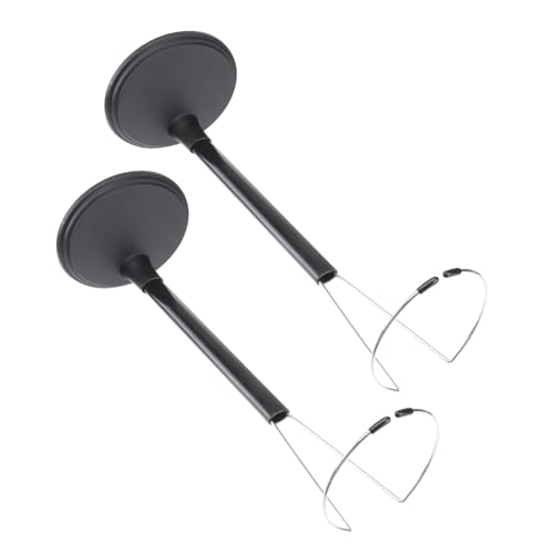 NOLITOY 2 Stück Verstellbarer Puppenständer aus Stabilem PVC Tragbarer Schwarzes Aufbewahrungsregal für Große Puppen Platzsparend für Zuhause und Laden von NOLITOY