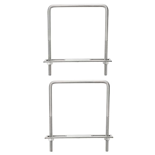 NOLITOY 2 Stück quadratische Klemme Feuchtigkeitsbeständig Quadratisches Kartenset für rostfreier U-Bolzen metrisch Boot Vierkant-U-Bolzen rostfreie u-förmige Schrauben Rostfreier Stahl NOLITOY 2 Stück quadratische Klemme Feuchtigkeitsbeständig Quadratisches Kartenset für rostfreier U-Bolzen metrisch Boot Vierkant-U-Bolzen rostfreie u-förmige Schrauben Rostfreier Stahl von NOLITOY