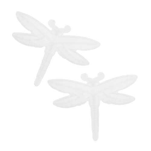 NOLITOY 2 Stücke Teiliges Silikon Dragonfly Resin Gießform mit Halbrelief Wiederverwendbar Flexibel für Diy Wanddekoration Ornamente Kunstharz Bastelprojekte von NOLITOY