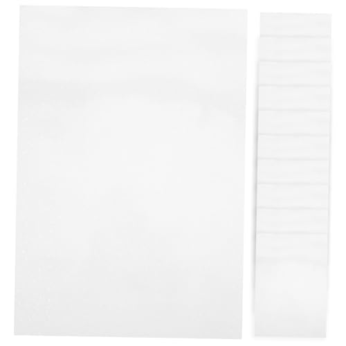 NOLITOY 20 Blatt Holographisches Transparentes Pet Stickerpapier mit Selbstklebender Wasserfester Oberfläche Bedruckbar für Tintenstrahl Laserdrucker Vielseitig für Dekoration Basteln und von NOLITOY