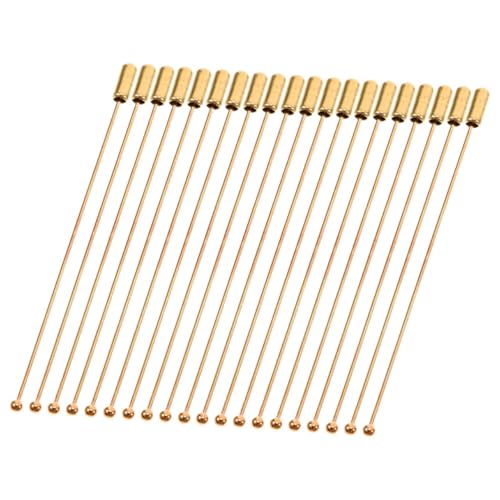 NOLITOY 20 Stück Brosche Anstecknadel aus Metall Lange Sicherheitsnadel Schalstift gerade Stifte Schleiernadeln Anstecknadel mit Stopper runde Tablett-Reversnadel Rostfreier Stahl Golden NOLITOY 20 Stück Brosche Anstecknadel aus Metall Lange Sicherheitsnadel Schalstift gerade Stifte Schleiernadeln Anstecknadel mit Stopper runde Tablett-Reversnadel Rostfreier Stahl Golden von NOLITOY