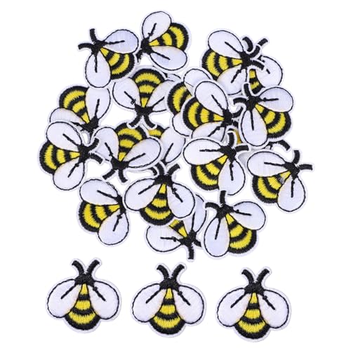 NOLITOY 20 Stück Cartoon Bienen Aufnäher Dekorative Stickerei Patches für Jeans Taschen Kleidung Diy Reparatur und Gestaltung NOLITOY 20 Stück Cartoon Bienen Aufnäher Dekorative Stickerei Patches für Jeans Taschen Kleidung Diy Reparatur und Gestaltung von NOLITOY