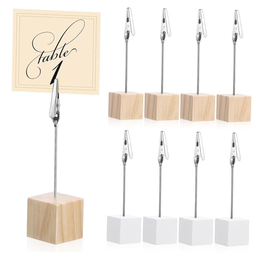 NOLITOY 20 Stück Holz Kartenhalter Teilig Stabile Tischkartenhalter Clips für Fotos Memo Tischnummern Platzkarten Vielseitig Einsetzbar Weiß und Naturfarben Design NOLITOY 20 Stück Holz Kartenhalter Teilig Stabile Tischkartenhalter Clips für Fotos Memo Tischnummern Platzkarten Vielseitig Einsetzbar Weiß und Naturfarben Design von NOLITOY