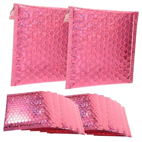 NOLITOY 20 Stück Kleine Luftpolstertaschen Selbstklebend Reißfest Versandtaschen für Kleidung und Geschenke Stoßdämpfend Tragbar Hochwertige Aluminiumfolie Vielseitig Einsetzbar von NOLITOY