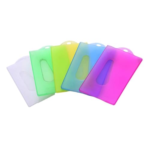 NOLITOY 20 Stück Teiliges Candy Farben Kunststoff Ausweishüllen mit Loch Transparenter Harter Kartenhalter für Id Kredit und Buskarten Robuste Schutzhülle mit Zufällige Farbe NOLITOY 20 Stück Teiliges Candy Farben Kunststoff Ausweishüllen mit Loch Transparenter Harter Kartenhalter für Id Kredit und Buskarten Robuste Schutzhülle mit Zufällige Farbe von NOLITOY