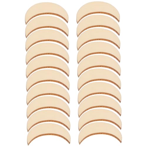 NOLITOY 20 Stück Teiliges Holz Mondform zum Basteln Naturbelassene Glatte Holzscheiben für DIY Handwerk Weihnachtsdeko Hochzeitsschmuck und Kreative Holzverzierungen NOLITOY 20 Stück Teiliges Holz Mondform zum Basteln Naturbelassene Glatte Holzscheiben für DIY Handwerk Weihnachtsdeko Hochzeitsschmuck und Kreative Holzverzierungen von NOLITOY