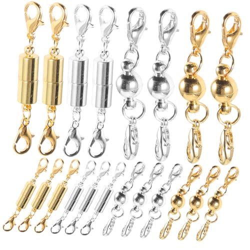 NOLITOY 20 Stück Teiliges Magnetverschluss für Schmuck DIY Zylindrische und Kugelförmige Halsketten und Armbandverschlüsse Stabile Leichte Schmuckverbinder für Bastelprojekte und NOLITOY 20 Stück Teiliges Magnetverschluss für Schmuck DIY Zylindrische und Kugelförmige Halsketten und Armbandverschlüsse Stabile Leichte Schmuckverbinder für Bastelprojekte und von NOLITOY
