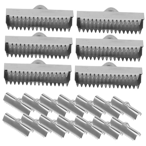 NOLITOY 20 Stück Teiliges Metallbandklemmen für Schmuckherstellung Edelstahl Lederband Endkappen Langlebige Vielseitige Verschlüsse für Armbänder und Lederbänder Einfache Handhabung NOLITOY 20 Stück Teiliges Metallbandklemmen für Schmuckherstellung Edelstahl Lederband Endkappen Langlebige Vielseitige Verschlüsse für Armbänder und Lederbänder Einfache Handhabung von NOLITOY