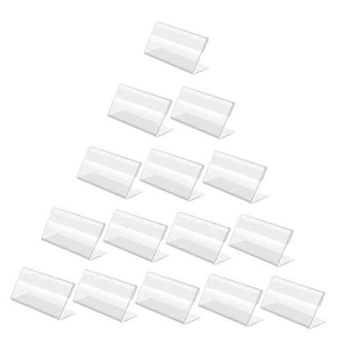 NOLITOY 20 Stück Teiliges Mini Tischschildhalter Kompakter Preisschildhalter und Visitenkartenständer Leichter Sign Display Holder für Büro Einzelhandel Supermarkt und NOLITOY 20 Stück Teiliges Mini Tischschildhalter Kompakter Preisschildhalter und Visitenkartenständer Leichter Sign Display Holder für Büro Einzelhandel Supermarkt und von NOLITOY