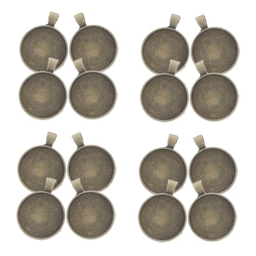 NOLITOY 20 Stück Teiliges Rundes Anhänger Tablett Bronze DIY Schmuck Lünette Basis für Harz Foto Edelstein Schmuckherstellung Vielseitig Einsetzbar für Anhänger Schlüsselanhänger NOLITOY 20 Stück Teiliges Rundes Anhänger Tablett Bronze DIY Schmuck Lünette Basis für Harz Foto Edelstein Schmuckherstellung Vielseitig Einsetzbar für Anhänger Schlüsselanhänger von NOLITOY