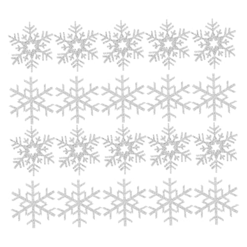 NOLITOY 20 Stück Teiliges Schneeflocken Aufnäher aus Stabilem Stoff zum Aufnähen für DIY Haaraccessoires Wie Haarklammern Stirnbänder Haargummis Weihnachtlicher Stoffapplikationen für NOLITOY 20 Stück Teiliges Schneeflocken Aufnäher aus Stabilem Stoff zum Aufnähen für DIY Haaraccessoires Wie Haarklammern Stirnbänder Haargummis Weihnachtlicher Stoffapplikationen für von NOLITOY