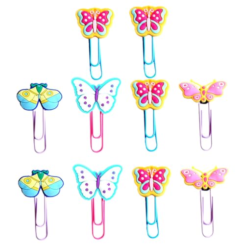 NOLITOY 20 Stück Teiliges Set Pvc butterfly lesezeichen Büroklammern mit Glatter Oberfläche Wiederverwendbar für Schule und Büro Niedliche Schmetterling Deko Clips als Praktische NOLITOY 20 Stück Teiliges Set Pvc butterfly lesezeichen Büroklammern mit Glatter Oberfläche Wiederverwendbar für Schule und Büro Niedliche Schmetterling Deko Clips als Praktische von NOLITOY