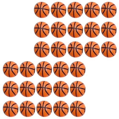 NOLITOY 200 Stück Acryl Basketball Perlen DIY Schmuckherstellung Runde Lose Perlen für Armbänder Halsketten Basteln Zubehör Hautfreundlich Glatt Ohne Grate von NOLITOY
