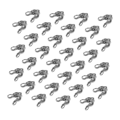 NOLITOY 200 Stück DIY Schmuckverbinder Doppelkopf Verschlüsse für Halsketten Armbänder Silberfarbene Bastelverschlüsse für Filigrane Schmuckherstellung NOLITOY 200 Stück DIY Schmuckverbinder Doppelkopf Verschlüsse für Halsketten Armbänder Silberfarbene Bastelverschlüsse für Filigrane Schmuckherstellung von NOLITOY