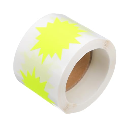 NOLITOY 200 Stück Diy Preisetiketten Explosion Form für Garage Einzelhandel Gelb Vielseitig Einsetzbar für Organisation und Dekoration NOLITOY 200 Stück Diy Preisetiketten Explosion Form für Garage Einzelhandel Gelb Vielseitig Einsetzbar für Organisation und Dekoration von NOLITOY