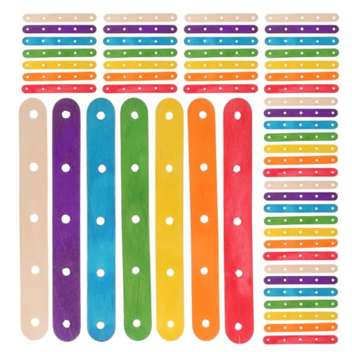 NOLITOY 200 Stück Handwerksmaterial für Diy mit Löchern für Kreative Designs für Kinderprojekte und Sommeraktivitäten von NOLITOY