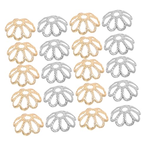 NOLITOY 200 Stück Metall Blütenperlenkappen Spacer Bead Caps für Armbänder Halsketten Schmuckherstellung DIY Bastelprojekte Dekorative Metallkappen mit Filigranem Blütendesign NOLITOY 200 Stück Metall Blütenperlenkappen Spacer Bead Caps für Armbänder Halsketten Schmuckherstellung DIY Bastelprojekte Dekorative Metallkappen mit Filigranem Blütendesign von NOLITOY